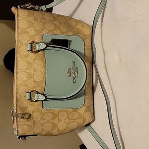 Coach Women's Pebbled Leather Mini Emma Satchel